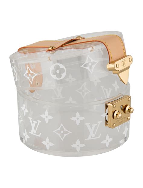 louis vuitton clear box purse|louis vuitton vanity pouch.